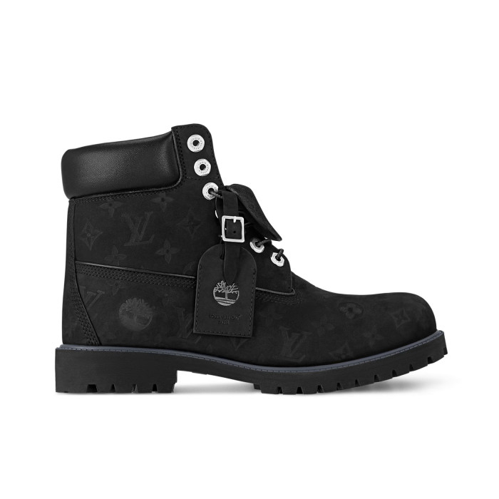 NIGO Louis Vuitton Men's And Women's Fall And Winter Old Flower Print Round Head Lace Up Embossed Waterproof Suede And Ankle Boots Martin Boots Shoes #nigo73221