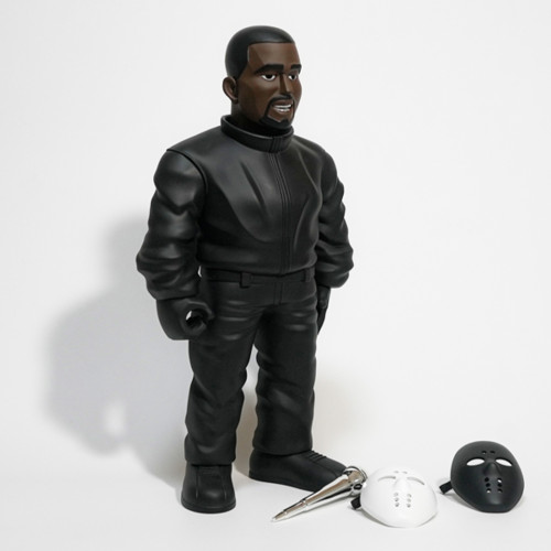 NIGO kanye west Fashion Kanye Play Character Hand Puppet With Two Masks Silver Microphone Creative Desktop Ornaments Jewelry Ngvp #nigo9327