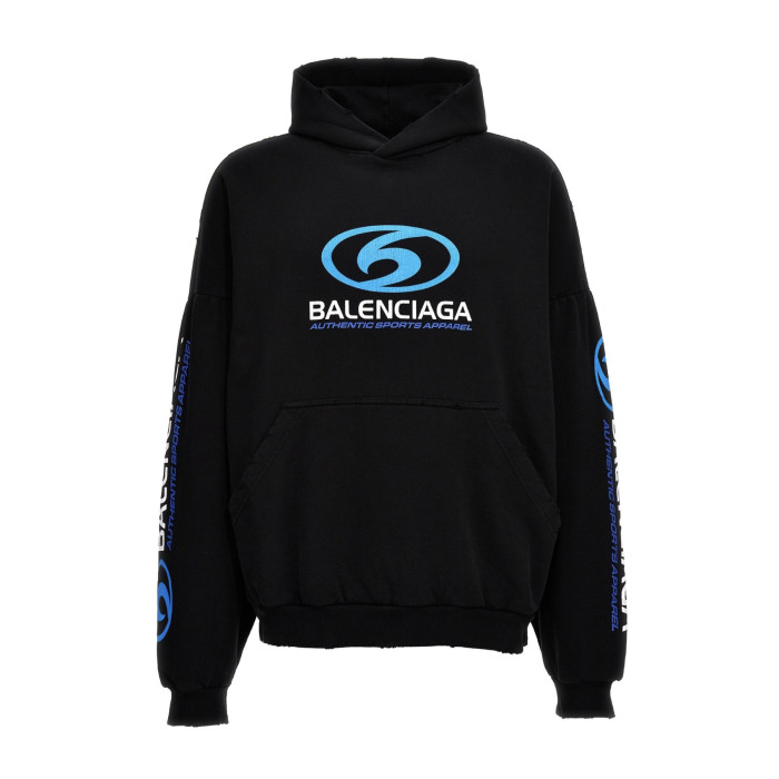 NIGO Balenciaga Men's Spring and Autumn Solid Color Letter Printed Hooded Pullover Long Sleeve Sweatshirt #nigo73249