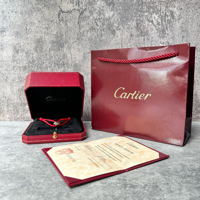 NIGO Cartier Men's Women's 18K White Gold, Yellow Gold, Rose Gold Triple Ring Stacking Fashion Casual TRINITY Bracelet Jewelry #nigo71637