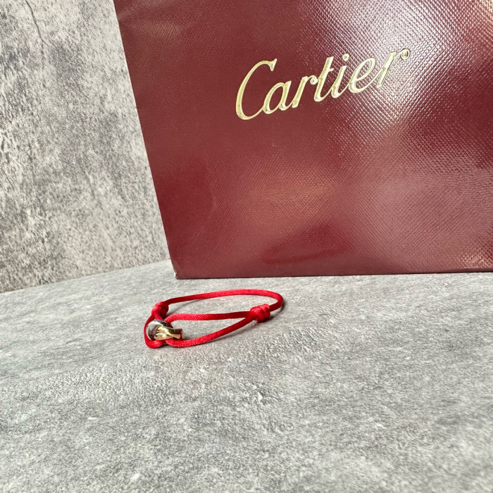 NIGO Cartier Men's Women's 18K White Gold, Yellow Gold, Rose Gold Triple Ring Stacking Fashion Casual TRINITY Bracelet Jewelry #nigo71637