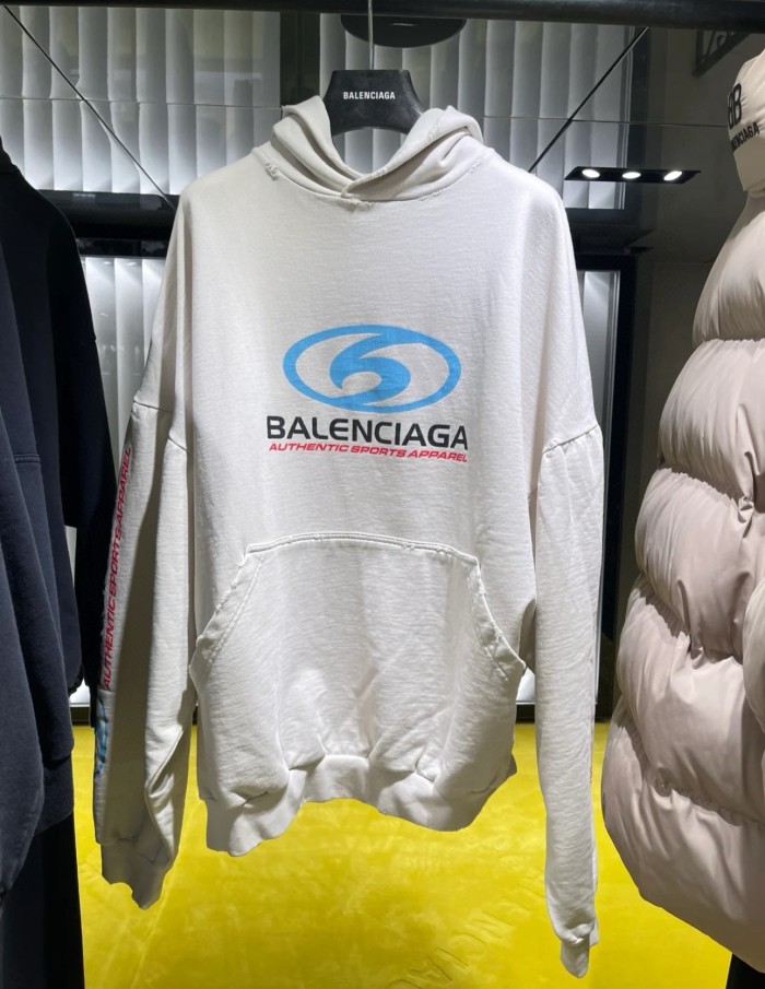 NIGO Balenciaga Men's Spring and Autumn Solid Color Letter Printed Hooded Pullover Long Sleeve Sweatshirt #nigo73249