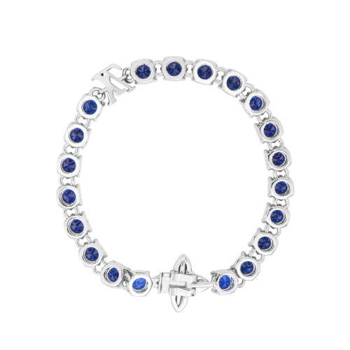 NIGO Louis Vuitton CRYSTAL Men's Blue Monogrammed Zirconia Bracelet Jewelry #nigo73244