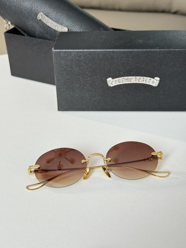 NIGO Chrome Hearts Men's Women's Round Rimless Sunglasses Retro Trend Fashion Casual Temperament Eyewear #nigo71655