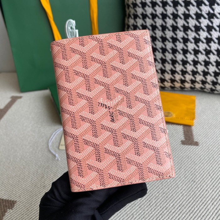 NIGO GOYARD Men's and Women's Old Flower Full Print Flap Pocket Canvas Patchwork Leather Card Case Passport Case Bag Bags #nigo73253