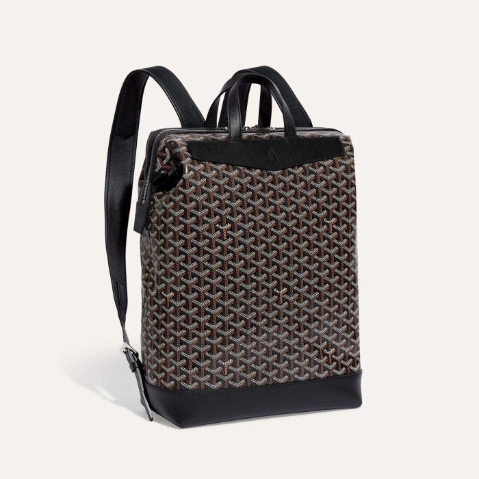 NIGO Goyard Men's And Women's Old Flower Full Print Zipper Closure Strap Canvas Leather Backpack Shoulder Bag Bags #nigo73251