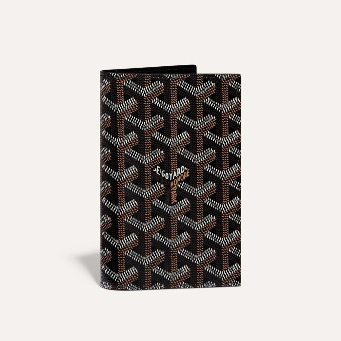 NIGO GOYARD Men's and Women's Old Flower Full Print Flap Pocket Canvas Patchwork Leather Card Case Passport Case Bag Bags #nigo73253