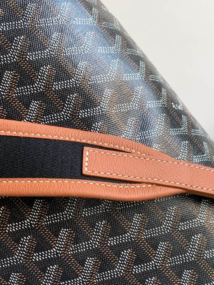 NIGO Goyard Men's And Women's Old Flower Full Print Zipper Closure Strap Canvas Leather Backpack Shoulder Bag Bags #nigo73251