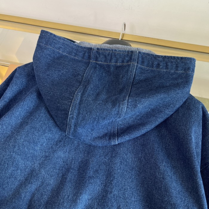 NIGO Dior Men's Spring And Fall Navy Blue Letter Print Zipper Hooded Long Sleeve Jacket #nigo73271