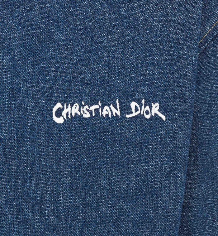 NIGO Dior Men's Spring And Fall Navy Blue Letter Print Zipper Hooded Long Sleeve Jacket #nigo73271