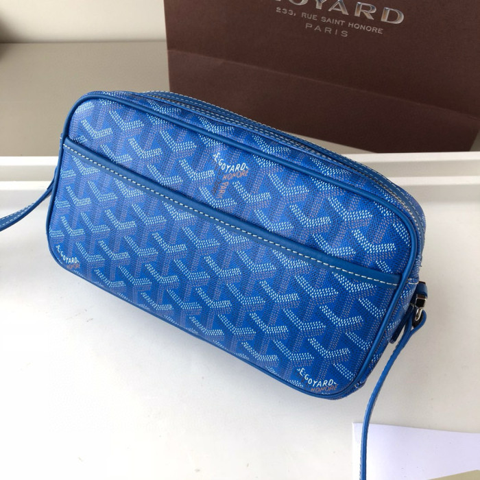NIGO GOYARD Cap-vert Men's And Women's Old Flower Full Print Inside And Outside Compartments Canvas Patchwork Leather Messenger Bag Camera Bag Shoulder Crossbody Bags #nigo73281