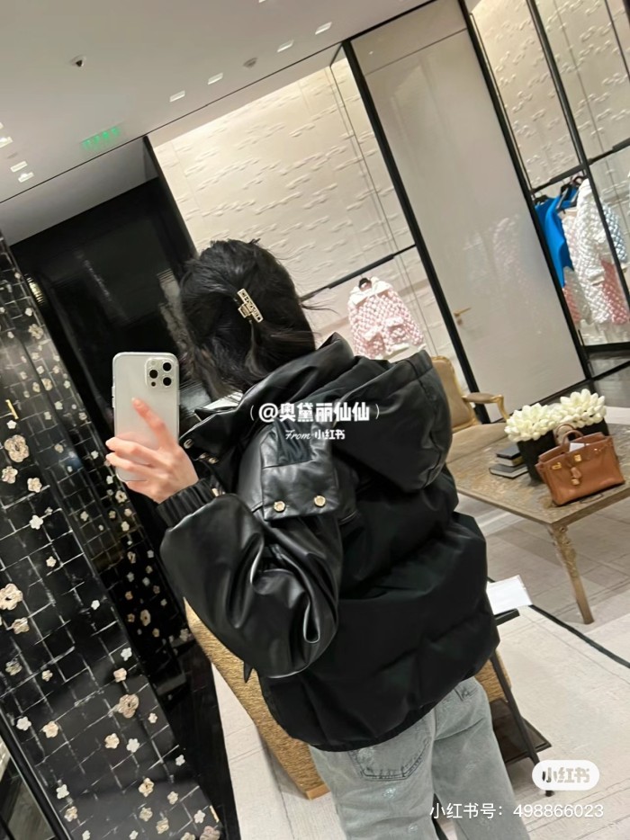 NIGO Chanel Women's Spring, Autumn And Winter Zipper Solid Color Single-Breasted Long-Sleeved Hooded Jacket Sheepskin Down Jacket Ngvp #nigo9342