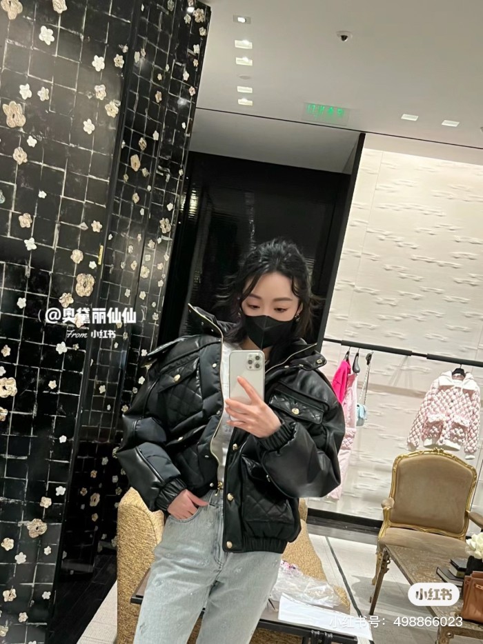 NIGO Chanel Women's Spring, Autumn And Winter Zipper Solid Color Single-Breasted Long-Sleeved Hooded Jacket Sheepskin Down Jacket Ngvp #nigo9342