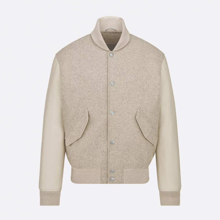 NIGO Dior Men's Spring and Autumn Beige Patchwork Logo Pattern Single Breasted Long Sleeve Jacket #nigo73288