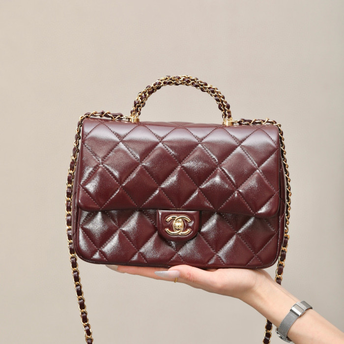 NIGO Chanel Fashion Banquet Bag Simple Elegant Checkered Chain Sheepskin Handbag Temperament Crossbody Bags #nigo73289