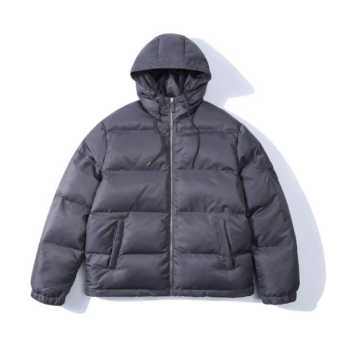 NIGO Prada Men's Autumn and Winter Solid Color Hooded Zipper Long Sleeve Puffer Down Jacket #nigo73319