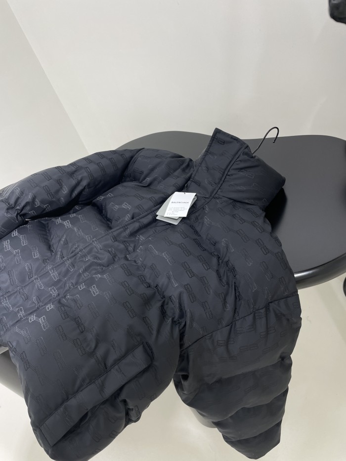NIGO Balenciaga Men's Women's Autumn And Winter Standing Collar Solid Color Zipper Long Sleeve Puffer Down Jacket #nigo73316