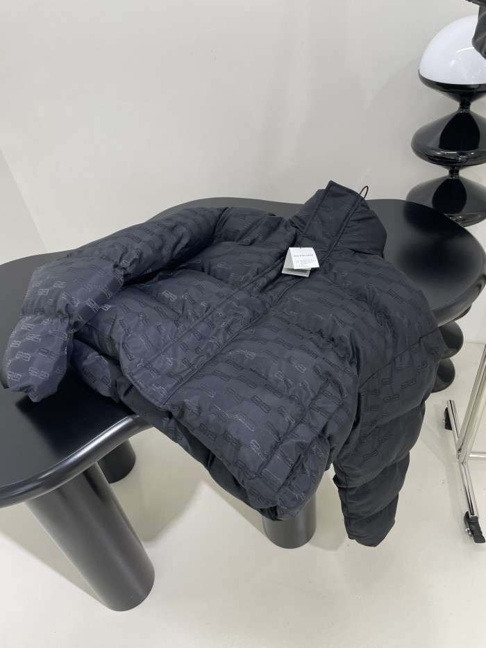 NIGO Balenciaga Men's Women's Autumn And Winter Standing Collar Solid Color Zipper Long Sleeve Puffer Down Jacket #nigo73316