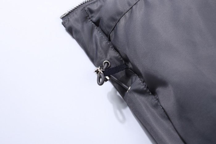 NIGO Prada Men's Autumn and Winter Solid Color Hooded Zipper Long Sleeve Puffer Down Jacket #nigo73319
