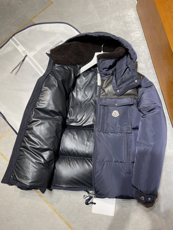 NIGO Moncler Men's Autumn and Winter Solid Color Zipper Detachable Hood Short Long Sleeve Puffer Down Jacket #nigo73324