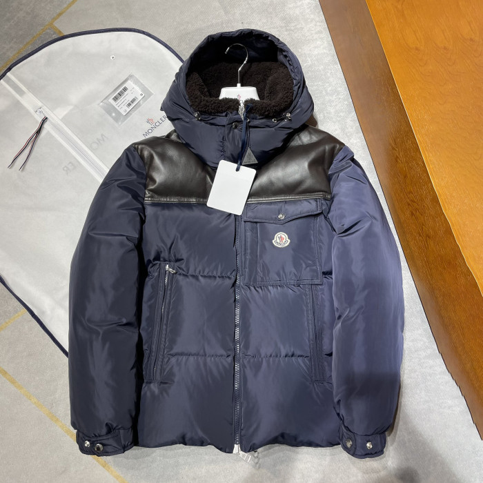 NIGO Moncler Men's Autumn and Winter Solid Color Zipper Detachable Hood Short Long Sleeve Puffer Down Jacket #nigo73324