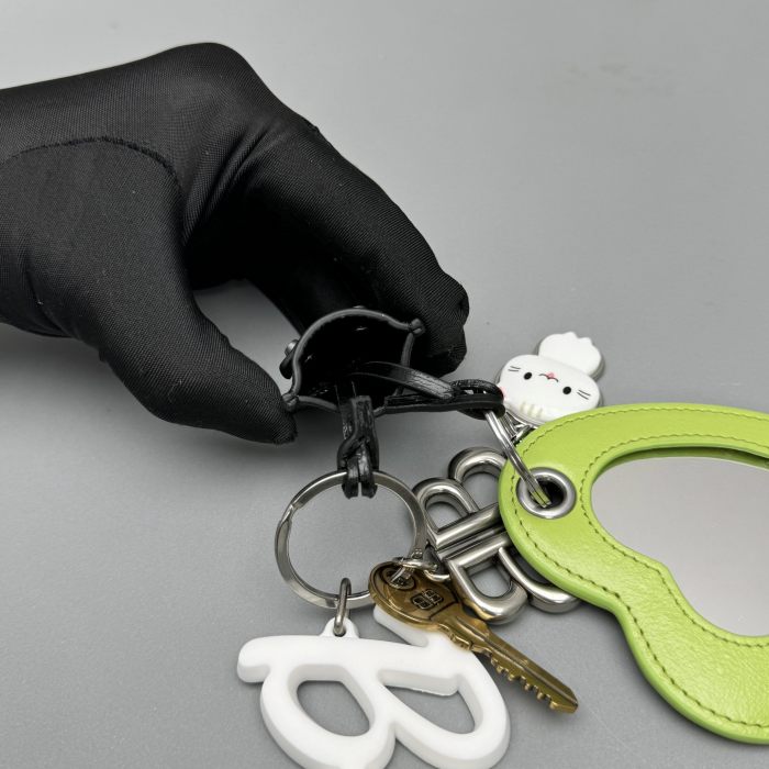 NIGO Balenciaga Men's Black (color) Letter Logo Bag Charm Keychain #nigo73346