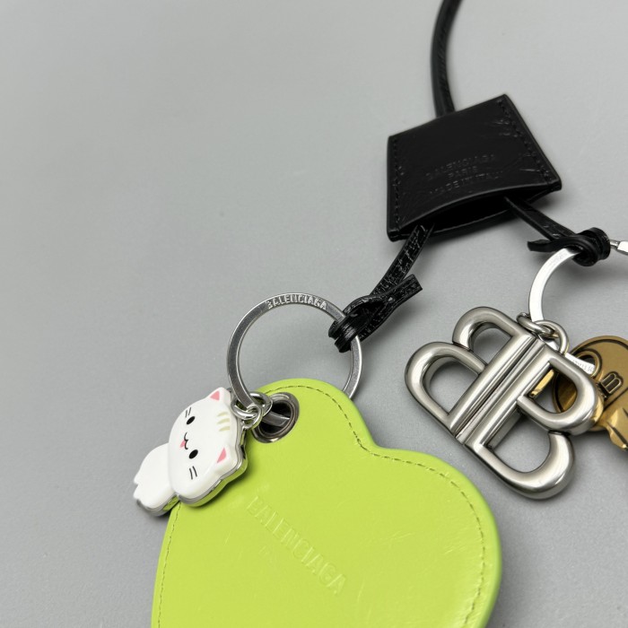 NIGO Balenciaga Men's Black (color) Letter Logo Bag Charm Keychain #nigo73346