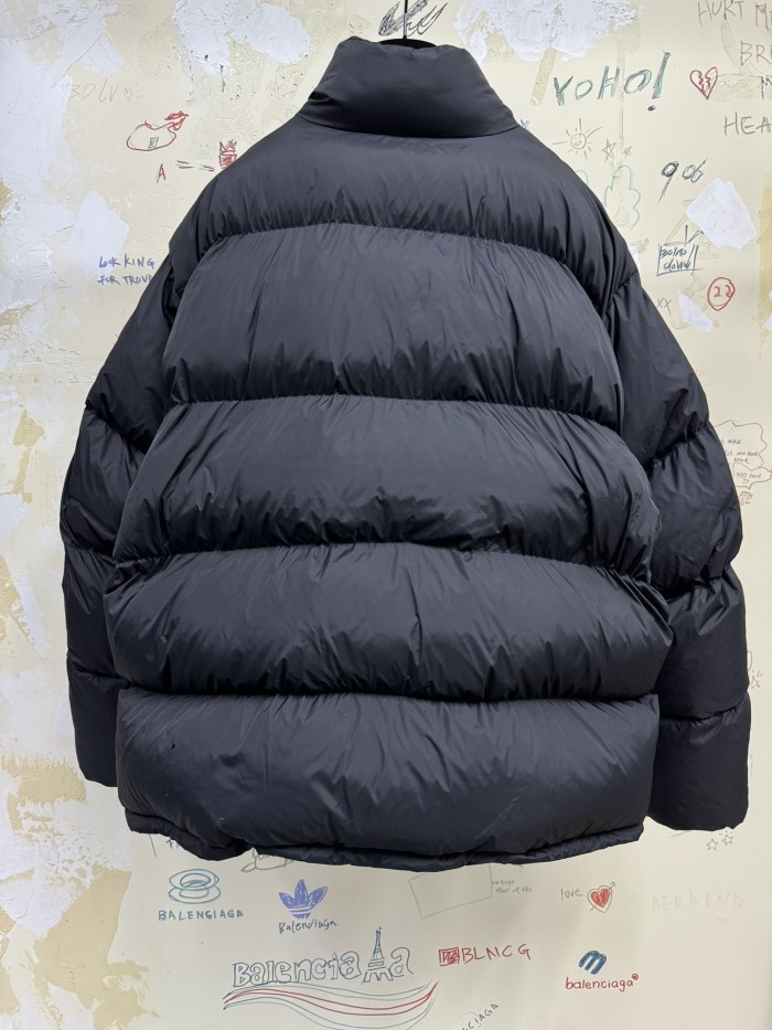 NIGO Balenciaga Men's Women's Autumn And Winter Standing Collar Solid Color Zipper Long Sleeve Puffer Down Jacket #nigo73355