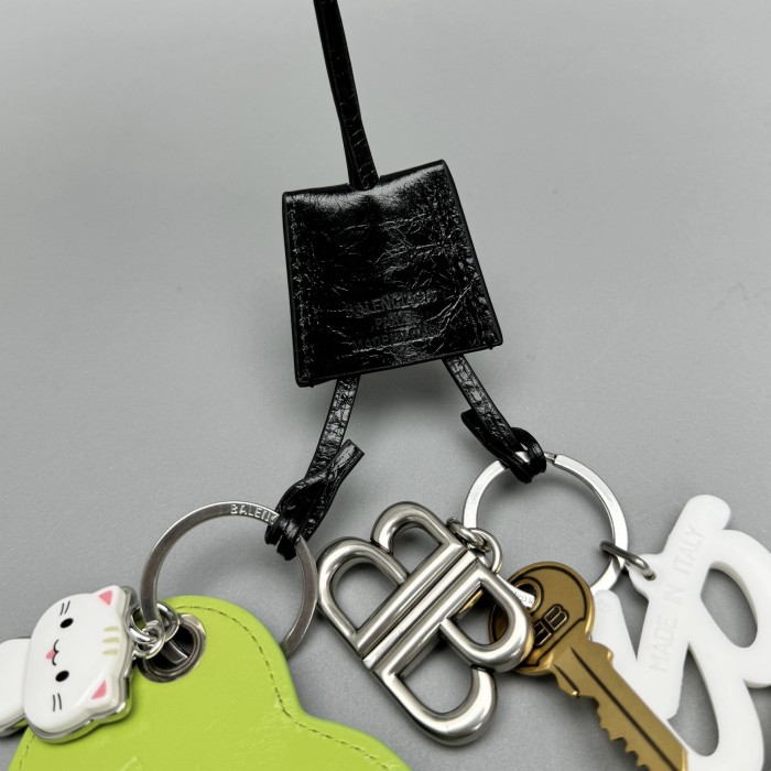 NIGO Balenciaga Men's Black (color) Letter Logo Bag Charm Keychain #nigo73346