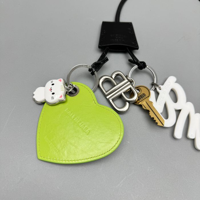 NIGO Balenciaga Men's Black (color) Letter Logo Bag Charm Keychain #nigo73346