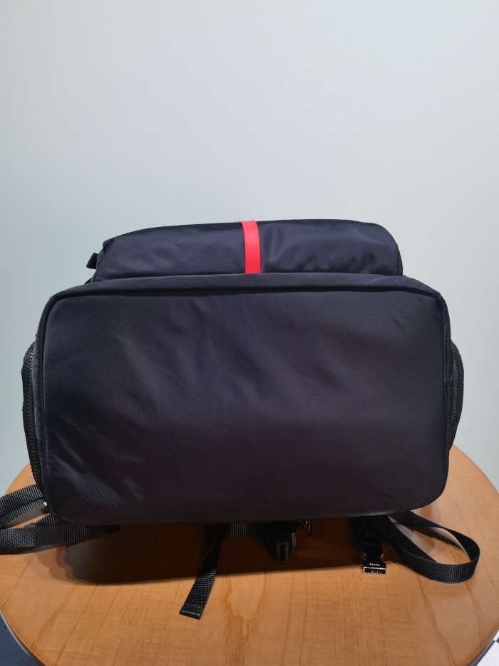 NIGO Prada Men's Black Nylon Fabric Multifunctional Hiking Backpack Shoulder Bag Bags #nigo73347