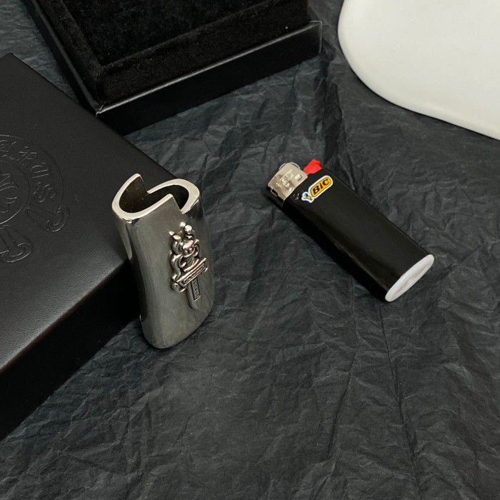 NIGO Chrome Hearts Pure Copper Silver-plated Lighter Protective Case #nigo73358