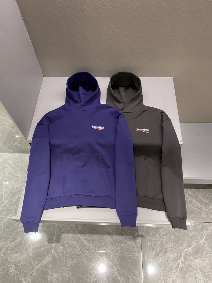 NIGO Balenciaga Men's And Women's Spring And Fall Embroidered Letters Logo Solid Color Cotton Hooded Sweatshirt #nigo73374