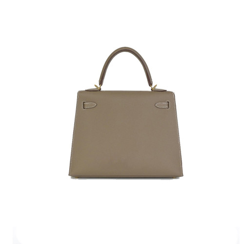 NIGO Hermes Epsom Ebony Kelly25 Handbag Fashion Temperament Luxury Gold Buckle Leather Bag Bags #nigo73378