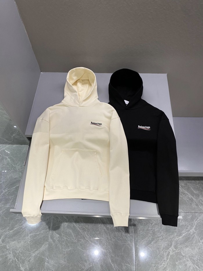 NIGO Balenciaga Men's And Women's Spring And Fall Embroidered Letters Logo Solid Color Cotton Hooded Sweatshirt #nigo73374