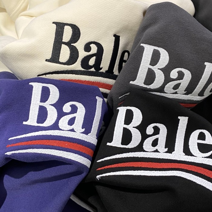NIGO Balenciaga Men's And Women's Spring And Fall Embroidered Letters Logo Solid Color Cotton Hooded Sweatshirt #nigo73374
