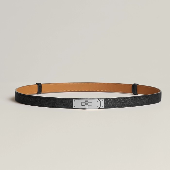 NIGO Hermes Epsom Calfskin Belt Kelly Belt Buckle Fashion Luxury Temperament Thin Belt Width 18MM #nigo73379