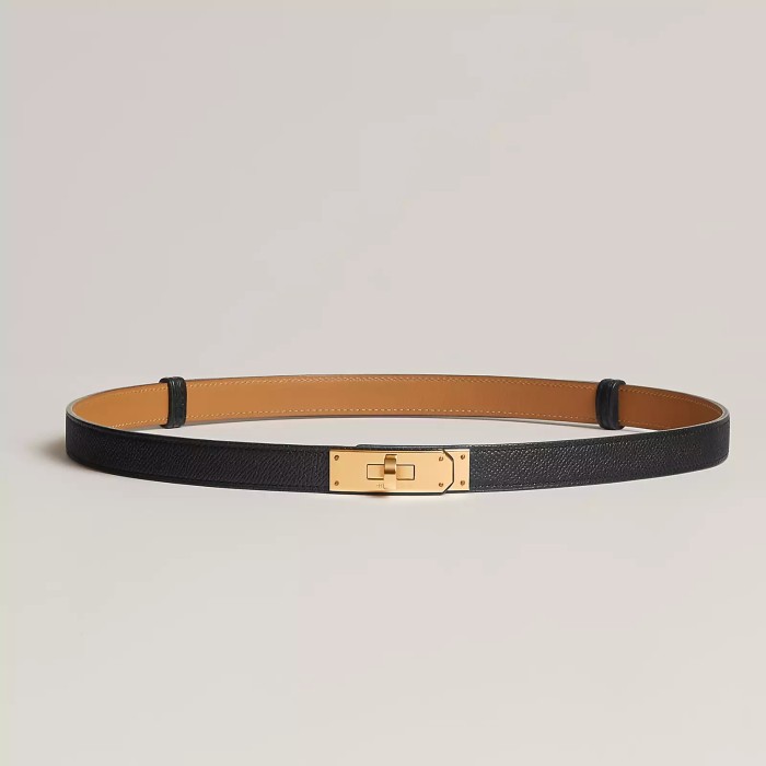 NIGO Hermes Epsom Calfskin Belt Kelly Belt Buckle Fashion Luxury Temperament Thin Belt Width 18MM #nigo73379