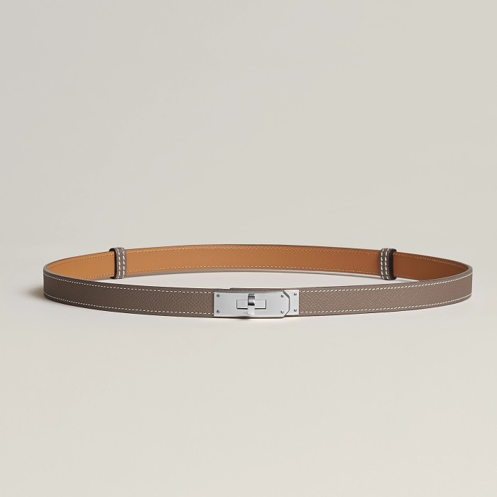 NIGO Hermes Epsom Calfskin Belt Kelly Belt Buckle Fashion Luxury Temperament Thin Belt Width 18MM #nigo73379