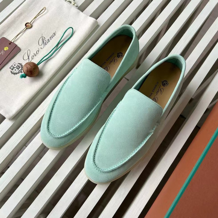 NIGO Loro Piana Men's Spring Summer Autumn Summer Walk Solid Color Round Toe Low Top Suede Casual Shoes #nigo71644