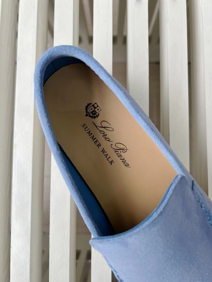 NIGO Loro Piana Men's Spring Summer Autumn Summer Walk Solid Color Round Toe Low Top Suede Casual Shoes #nigo71644