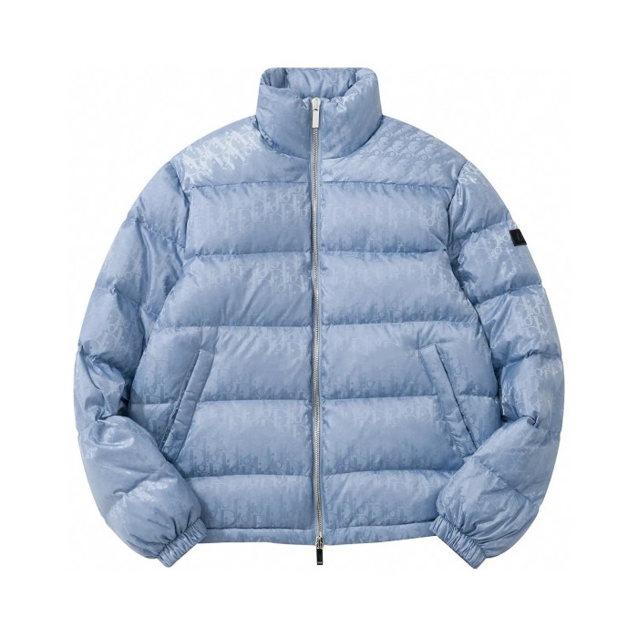 Nigo Dior Men's Winter Solid Color Logo Full Print Zipper Collar Down Long Sleeve Puffer Down Jacket #nigo73421
