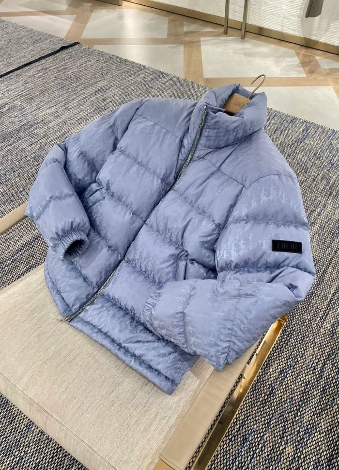 Nigo Dior Men's Winter Solid Color Logo Full Print Zipper Collar Down Long Sleeve Puffer Down Jacket #nigo73421