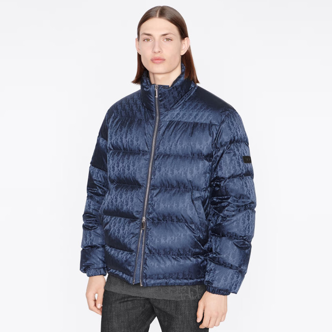 Nigo Dior Men's Winter Solid Color Logo Full Print Zipper Collar Down Long Sleeve Puffer Down Jacket #nigo73421