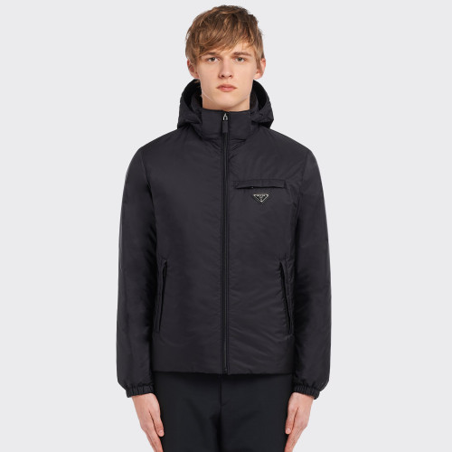 NIGO Prada Men’s Autumn and Winter Solid Color Letter Logo Hooded Warm Zipper Long Sleeve Puffer Down Jacket #nigo73422