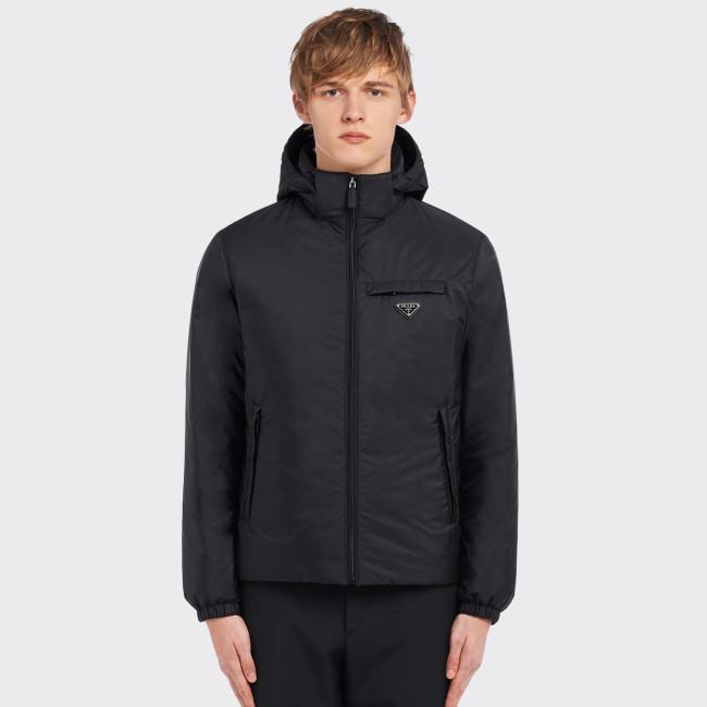 NIGO Prada Men’s Autumn and Winter Solid Color Letter Logo Hooded Warm Zipper Long Sleeve Puffer Down Jacket #nigo73422