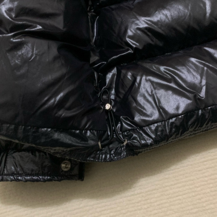 NIGO Moncler Men's Winter Warm Black Embroidered Logo Short Long Sleeve Hooded Puffer Down Jacket #nigo71645