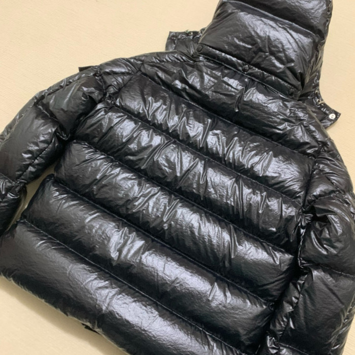 NIGO Moncler Men's Winter Warm Black Embroidered Logo Short Long Sleeve Hooded Puffer Down Jacket #nigo71645
