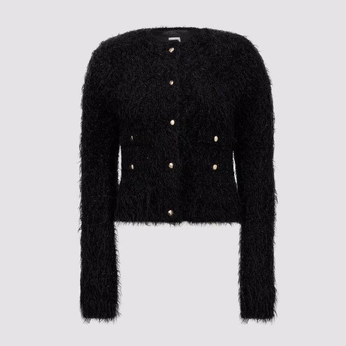 NIGO Moncler Women's Autumn and Winter Solid Color Single Breasted Wool Tweed Patchwork Puffer Down Long Sleeve Jacket #nigo73445