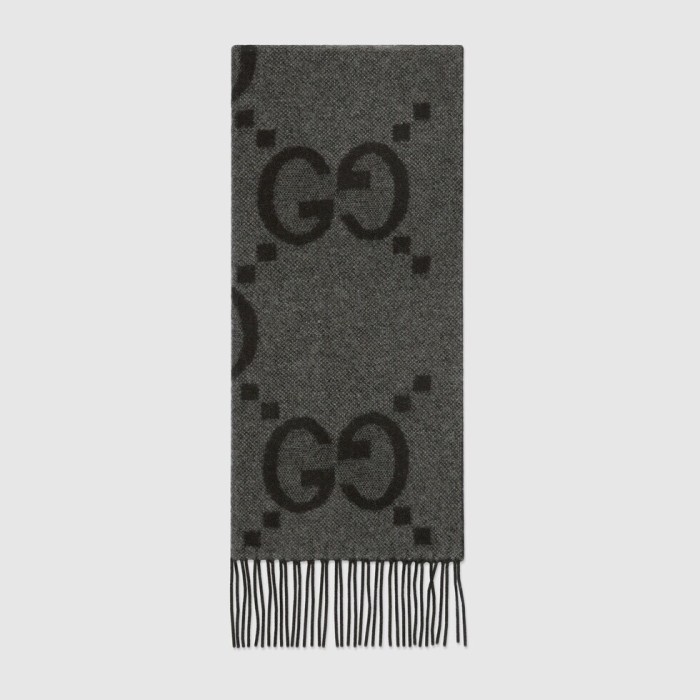 NIGO Gucci Women's Autumn and Winter Monogrammed Double Sided Cashmere Scarf #nigo73435
